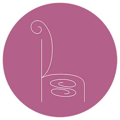 Kathy Spring Upholstery purple logo.